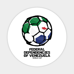 Federal Dependencies of Venezuela Football Country Flag Magnet